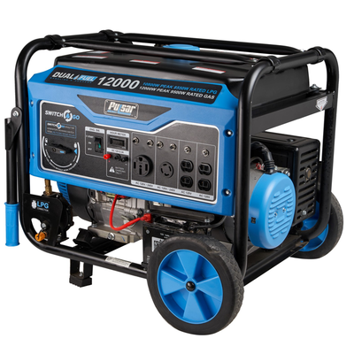 Pulsar 12000 Watt Dual Fuel Push Button Start Power Generator! - NEW!!

-Brand new in the box (CLEARANCE ITEM!! - AUTOMATICALLY 20% OFF AT CHECKOUT!!!)

- PRICE AFTER 20% OFF = $519.00