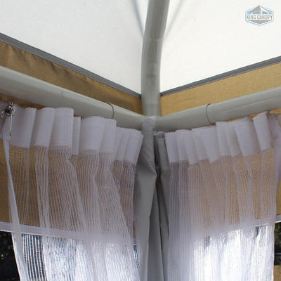 King Canopy Garden Party 13X13 Pop-Up Gazebo w/ Caramel Crème Cover!

-Brand new in the box (Assembly is required)