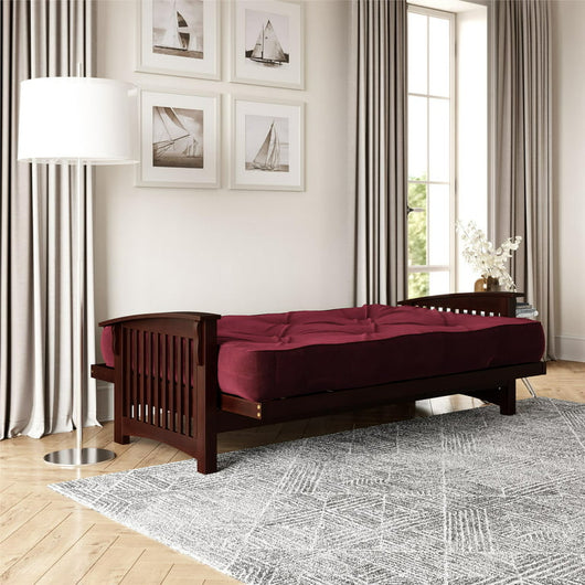 River Street Designs 8 Inch Independently Encased Coil Futon Mattress, Red Microfiber, Full Size!

-Brand new in the box 