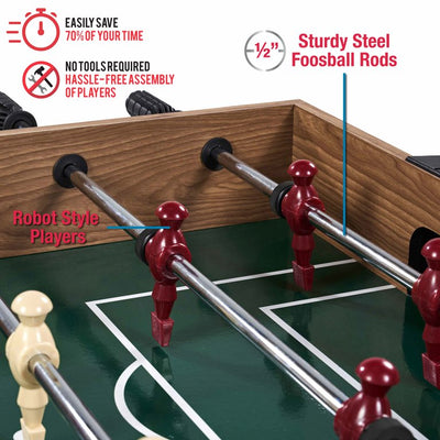 MD Sports 48" 3 In 1 Combo Game Table, Pool, Hockey, Foosball, Accessories Included!

-Brand new in the box 