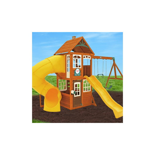SALVAGE SPECIAL WOODEN PLAY SET!

Kidkraft Castlewood Wooden Play Set!!