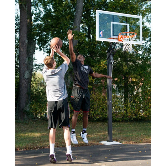 Spalding NBA 54" Glass U-Turn In-Ground Hoop System!

-Brand new in the box 