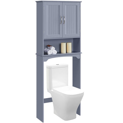 Yaheetech Over The Toilet Cabinet MDF Bathroom Storage Organizer with Adjustable Shelf, Gray!

-Brand new in the box 