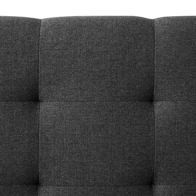 Rest Haven Eugene Square Tufted Upholstered Headboard, Full, Charcoal!

-Brand new in rhe box 