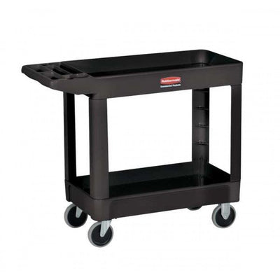 Rubbermaid Heavy Duty 2-Shelf Utility Cart W/lipped Shelf Medium!

-Brand new and assembled