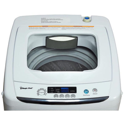 Magic Chef 0.9 cu. ft. Compact Portable Topload Washer, White!

-Brand new out of the box 