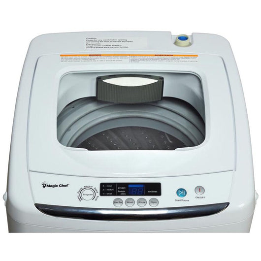Magic Chef 0.9 cu. ft. Compact Portable Topload Washer, White!

-Brand new out of the box 