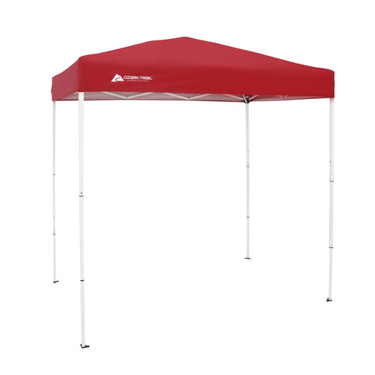 Ozark Trail 4' x 6' Instant Canopy Outdoor Shade Shelter, Brilliant Red; Assembled Dimensions :4 ft. x 6 ft. x 85 in.!

-Brand new in the carry Case (Fabric is new & never used but was folded up and put back inside by us to make sure it was clean)
