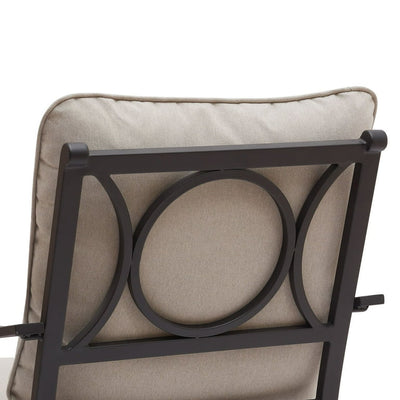 8 PC OUTDOOR DINING SET! (SIX CHAIRS, ROUGHT IRON DINING TABLE, & AN UMBRELLA!)

-Whole set is Brand New & Assembled