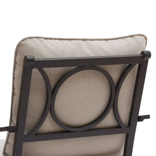 8 PC OUTDOOR DINING SET! (SIX CHAIRS, ROUGHT IRON DINING TABLE, & AN UMBRELLA!)

-Whole set is Brand New & Assembled