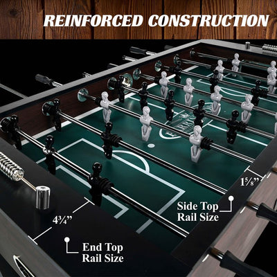 Barrington 56 Inch Premium Furniture Foosball Soccer Table!

-Brand new in the box