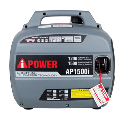 A-iPower AP1500i 1500W Enclosed Digital Inverter Generator in Gray!

-Brand new in the box 