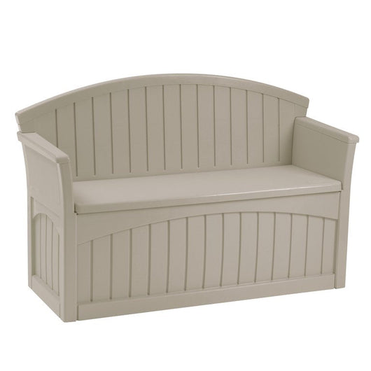 Suncast 50 Gallon Resin Outdoor Deck Storage Bench for Patio, Light Taupe!

-Brand new in the box 