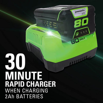 Greenworks PRO 80V 500 CFM Leaf Blower with 2.0 Ah Battery and Charger!

-Brand new in the box