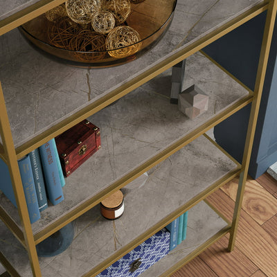 Sauder International Lux 5-Shelf Metal Bookcase, Deco Stone Finish!

-Brand new in the box 