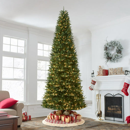 Holiday Time 12ft Pre-Lit Rockford Sure-Lit Pole Slim Pine Artificial Christmas Tree, LED, 12'!

-Brand new in the box 