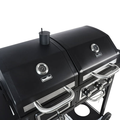 RevoAce Dual Fuel Gas & Charcoal Combo Grill, Black with Stainless! (BRAND NEW IN THE BOX)