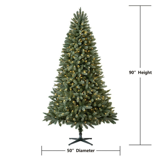 Holiday Time Prelit 500 LED Clear Lights, Birchwood Fir Artificial Christmas Tree, 7.5'!

-Brand new in the box 