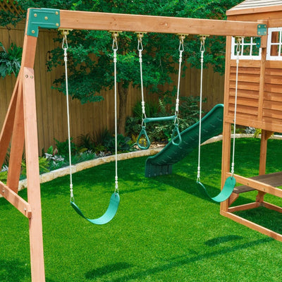 BOULDER BLUFF SWING SET / PLAYSET! (PLEASE READ DESCRIPTION)  -Brand new comes with 4 Box's & 1 Slide!  -CLEARANCE  ITEM!!! (AUTOMATICALLY 20% PFF AT CHECKOUT!!!) - ($999.00 - AFTER 20% OFF = $799.00)