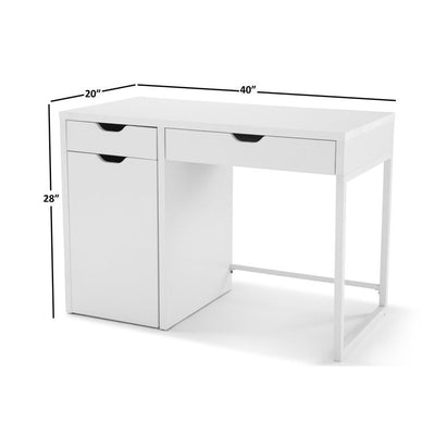 Mainstays Perkins Desk with Metal Frame, White!

-Brand new in the box