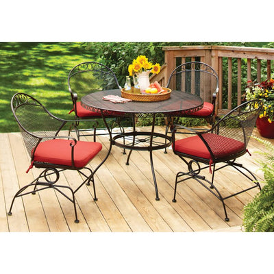 Better Homes and Gardens Wrought Iron Patio Dining Table! (TABLE ONLY)

-Brand new in the box (TABLE ONLY - CHAIRS ARE NOT INCLUDED)