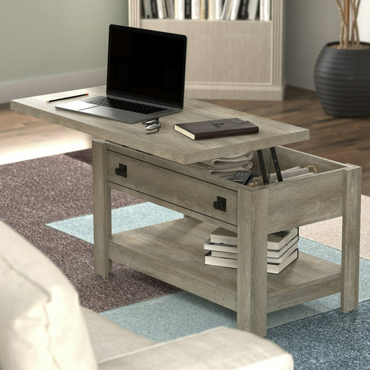 Hillsdale Coover Wood Rectangle Lift Top Coffee Table, Driftwood Gray!

-Brand new in the box 