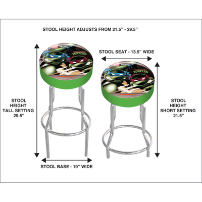 Arcade 1Up, Teenage Mutant Ninja Turtles Adjustable Stool!

-Brand new and assembled
