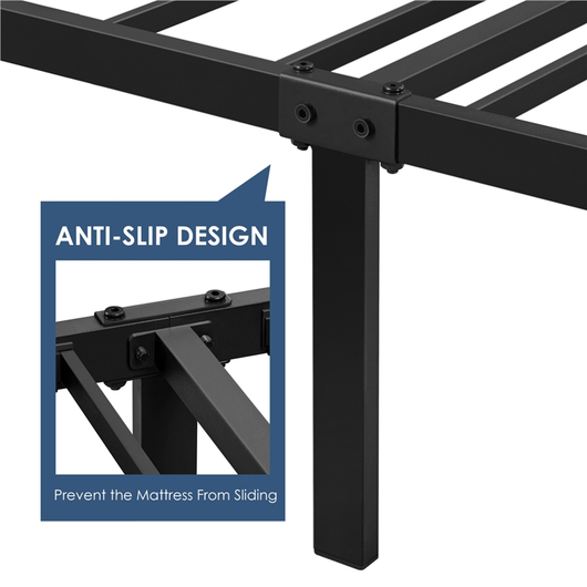 Yaheetech Rustic Metal Platform Bed, Full Size, Mahogany!

-Brand new in the box 