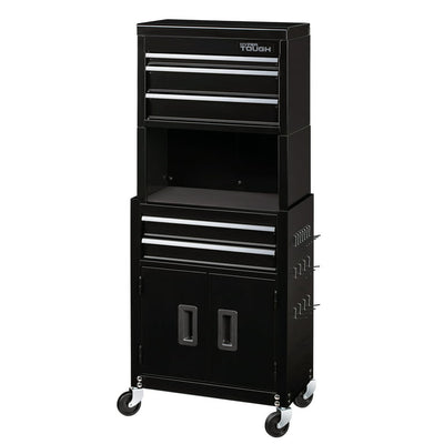 Hyper Tough 20-In 5-Drawer Rolling Tool Chest & Cabinet Combo with Riser!

-Brand new in the box (Assembly is required)