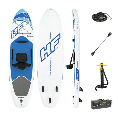 Hydro-Force Oceana 10ft 2-in-1 Inflatable Stand-Up Paddleboard/Kayak Set, Original!

-Brand new in the box