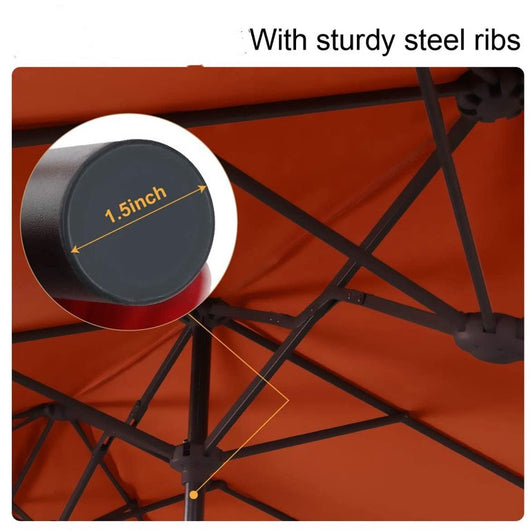 MF Studio 13' Red Rectangle Market Patio Umbrella!

-Brand new in the box 