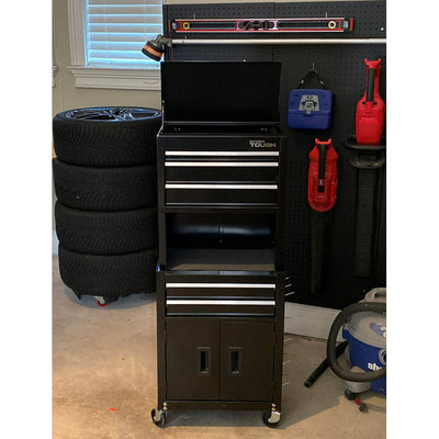 Hyper Tough 20-In 5-Drawer Rolling Tool Chest & Cabinet Combo with Riser!

-Brand new in the box (Assembly is required)