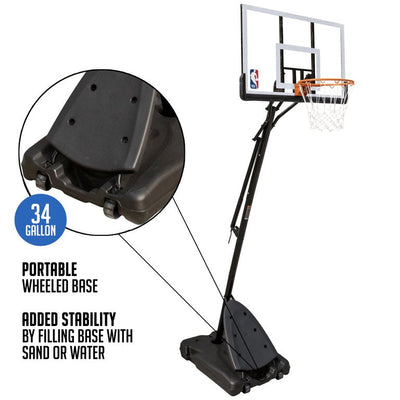 NBA 50 In. Portable Basketball System Hoop with Polycarbonate Backboard!

-Brand new in the box 
