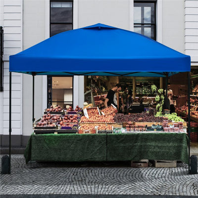Yaheetech 10''x 10'' Outdoor Pop Up Canopy Instant Tent Adjustable Height Shade Portable Tent with Wheeled Carry Bag Ropes and Stakes,Navy Blue!

-Brand new in the carry Case