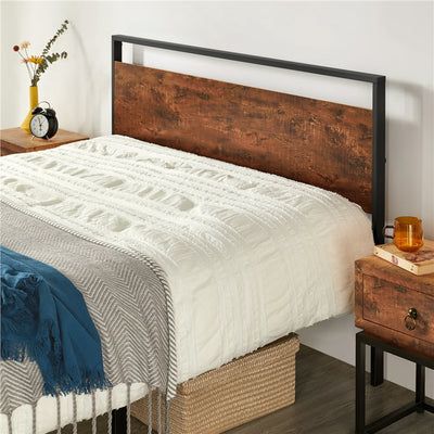 Yaheetech Rustic Metal Platform Bed, Full Size, Mahogany!

-Brand new in the box 
