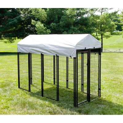 Kennel Master Black Welded Wire Dog Kennel, 8 ft. x 4 ft. x 6 ft!

-Brand new in the box 