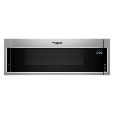 Whirlpool 1.1 cu. ft. Over the Range Low Profile Microwave Hood Combination in Fingerprint Resistant Stainless Steel!

-Brand new in the box