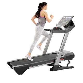 ProForm Pro 9000 Smart Treadmill!

-Brand new and already assembled! -(Has a small chip in plastic and color is rubbed off some under display Numbers, photos shown)