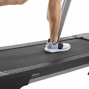ProForm Pro 9000 Smart Treadmill!

-Brand new and already assembled! -(Has a small chip in plastic and color is rubbed off some under display Numbers, photos shown)