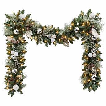 9' Pre-Lit LED Decorated Artificial Garland!

-Brand new in the box 
