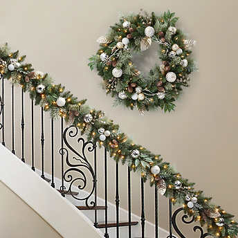 9' Pre-Lit LED Decorated Artificial Garland!

-Brand new in the box 