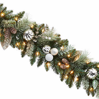 9' Pre-Lit LED Decorated Artificial Garland!

-Brand new in the box 