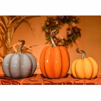 Fall Harvest Pumpkins, Set of 3!