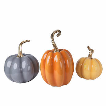 Fall Harvest Pumpkins, Set of 3!