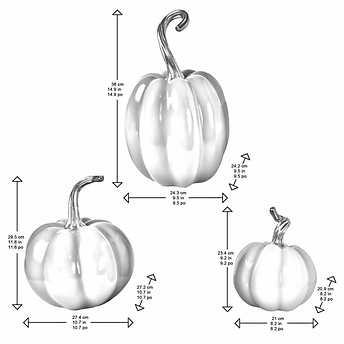 Fall Harvest Pumpkins, Set of 3!