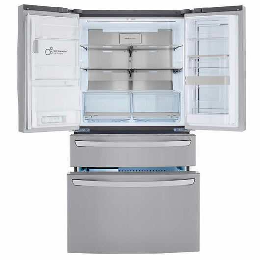 LG 29.5 cu. ft. Wi-Fi Enabled InstaView Door-in-Door Refrigerator with Craft Ice!

-Brand new, wrapped in factory plastics