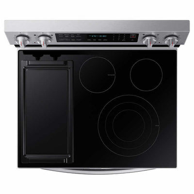 Samsung 6.3 cu. ft. Smart Freestanding Electric Range with Flex Duo Air Fry & Griddle!

-Brand new out of the box, still wrapped in factory plastics