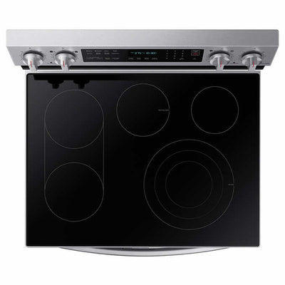Samsung 6.3 cu. ft. Smart Freestanding Electric Range with Flex Duo Air Fry & Griddle!

-Brand new out of the box, still wrapped in factory plastics