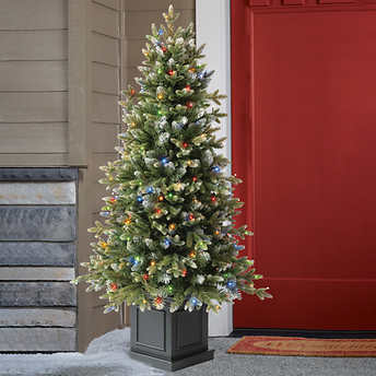 4.5' Pre-Lit Radiant Micro LED Artificial Potted Tree!

-Brand new in the box

-200 Total LED Lights