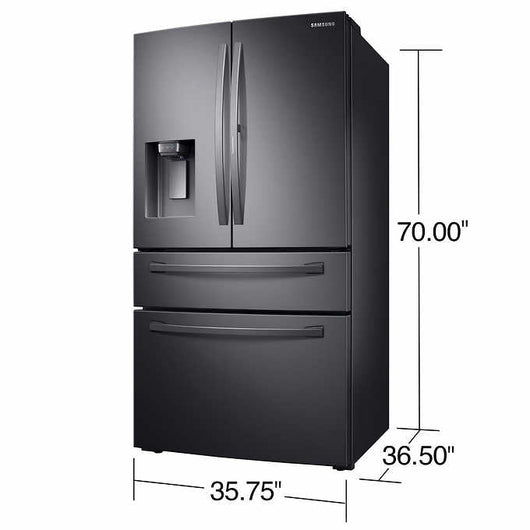 Samsung 28 cu. ft. 4-Door French Door Refrigerator with Food Showcase and External Water and Ice Dispenser!

-Brand new out of the box - Still covered in factory plastic for easy transport